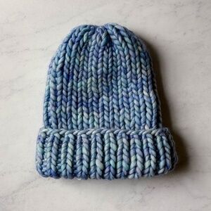 Chunky Knit Beanie | 100% Wool Hand Dyed | Cozy Slouchy Winter Hat